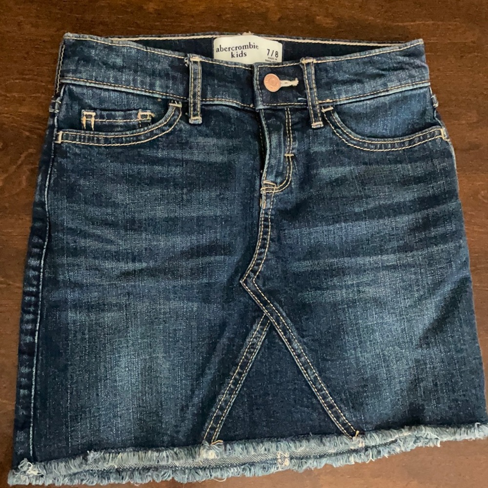 Abercrombie Kids 7/8 Denim Jean Skirt